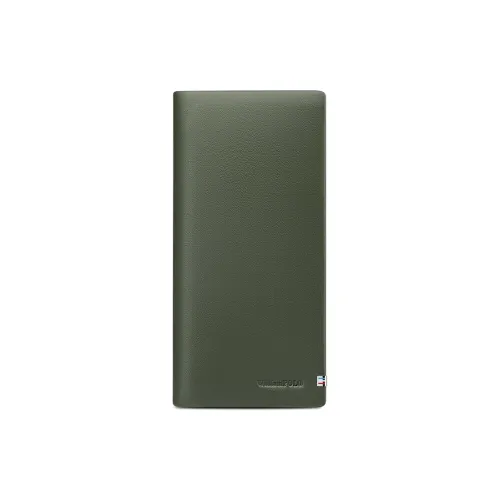 WilliamPOLO Cow Leather Wallet Regular Men's Army Green/Blue