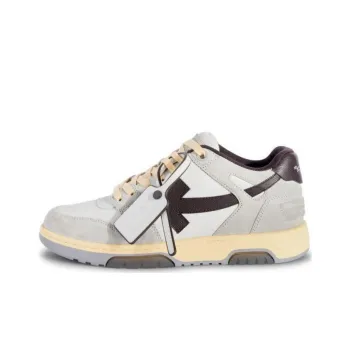 OFF WHITE Out Of Office Ooo Low Tops Light Grey Anthracite