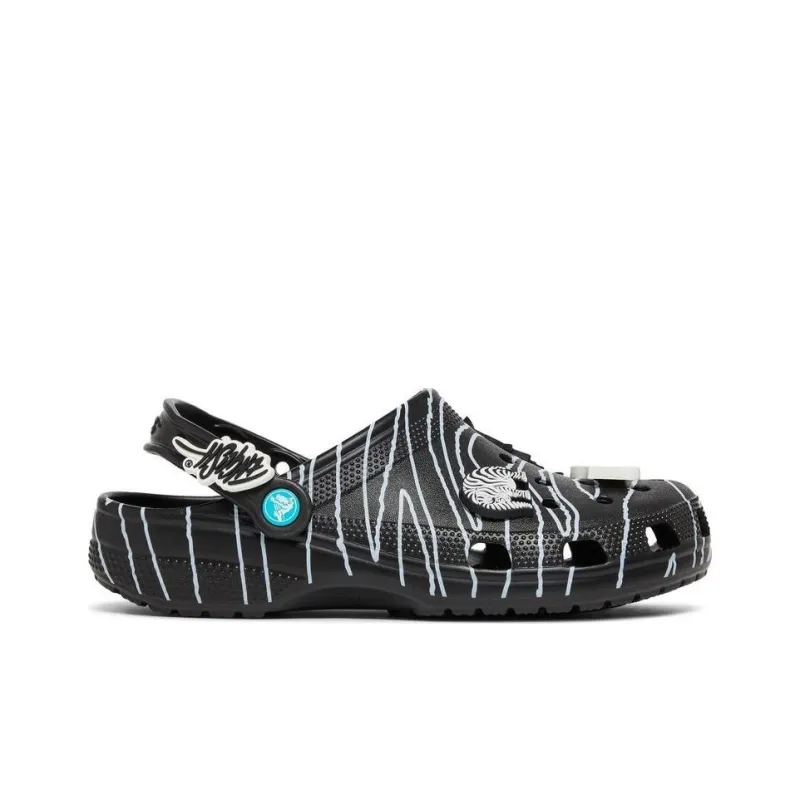 Crocs Ron English X Classic Clog 'Party Animals - Zebra Black'-1