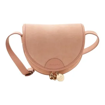 See By Chloe Suede Saddle Bag Women's Coffee Pink