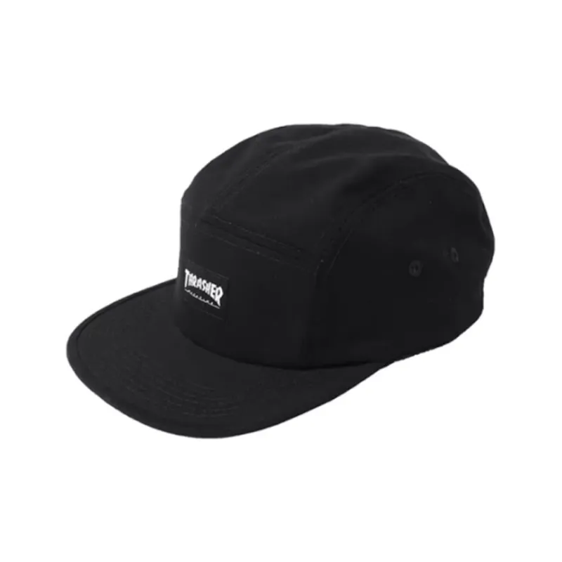 Thrasher Cotton Baseball Caps Unisex Black-1