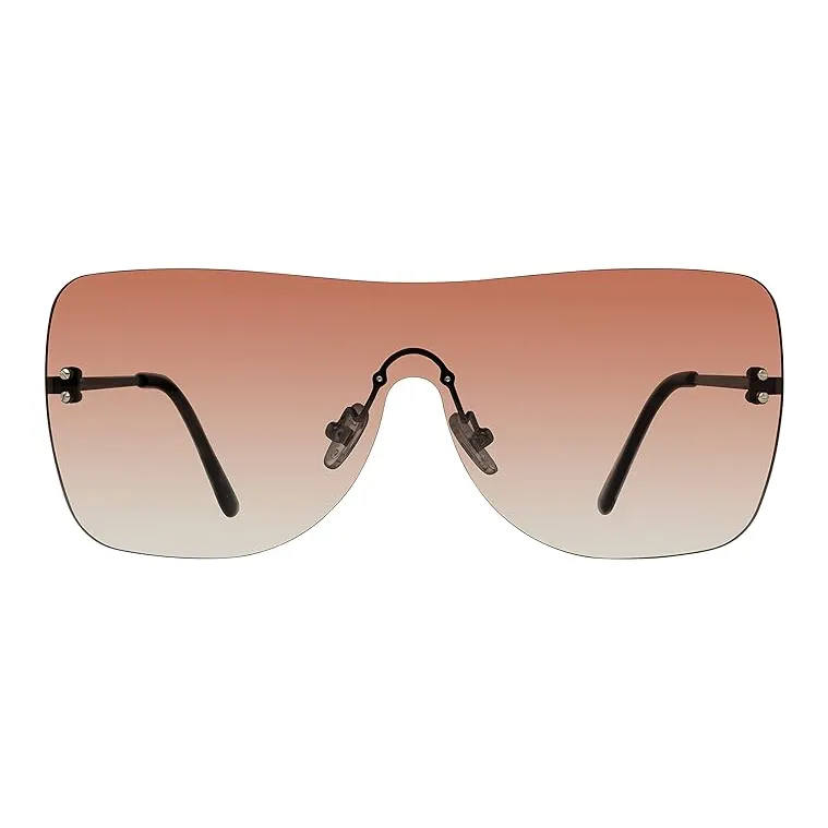 STEVE MADDEN Irregular Shape Sunglasses Unisex Gold-1