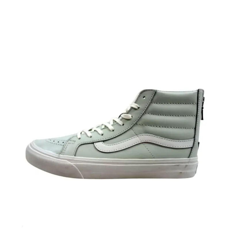 Vans Sk8 Hi Slim Zip Leather Zephyr Blue-0