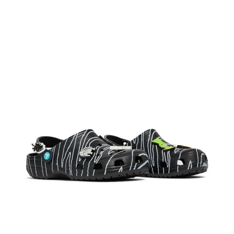 Crocs Ron English X Classic Clog 'Party Animals - Zebra Black'-2