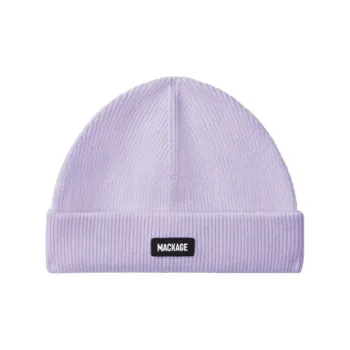 MACKAGE Sheep Wool Polyamide Acrylic Merino Wool Beanies Unisex Purple
