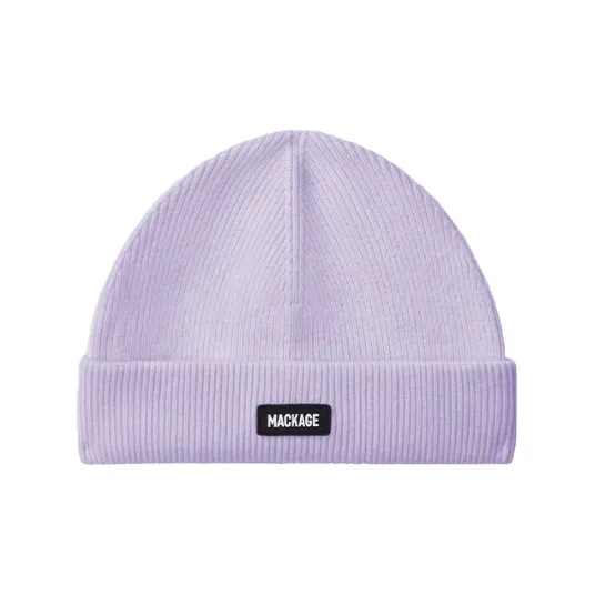 MACKAGE Sheep Wool Polyamide Acrylic Merino Wool Beanies Unisex Purple-0