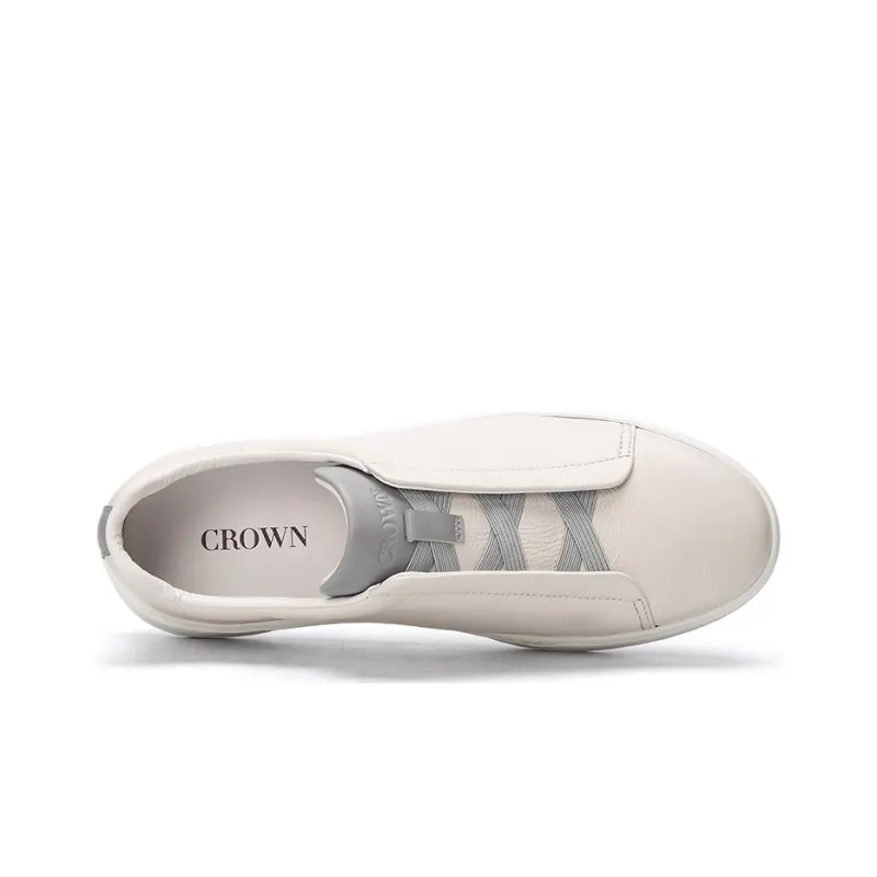 CROWN Low-Top Skateboard Shoes Men's One Yard Larger-2