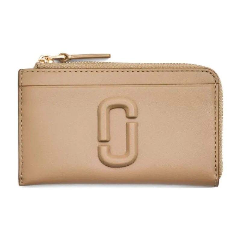 MARC JACOBS Leather Wallet Unisex Camel-0