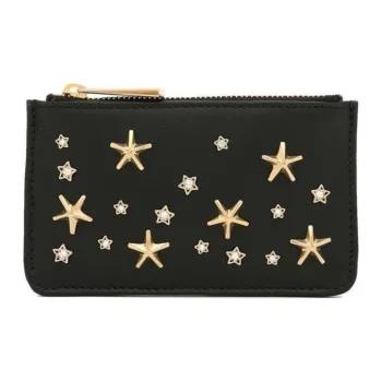 Jimmy Choo Leather Wallet Unisex Black