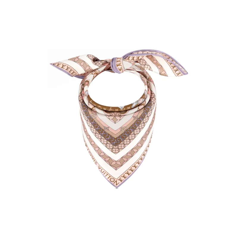 LOUIS VUITTON Silk Scarves Women's Pink-1