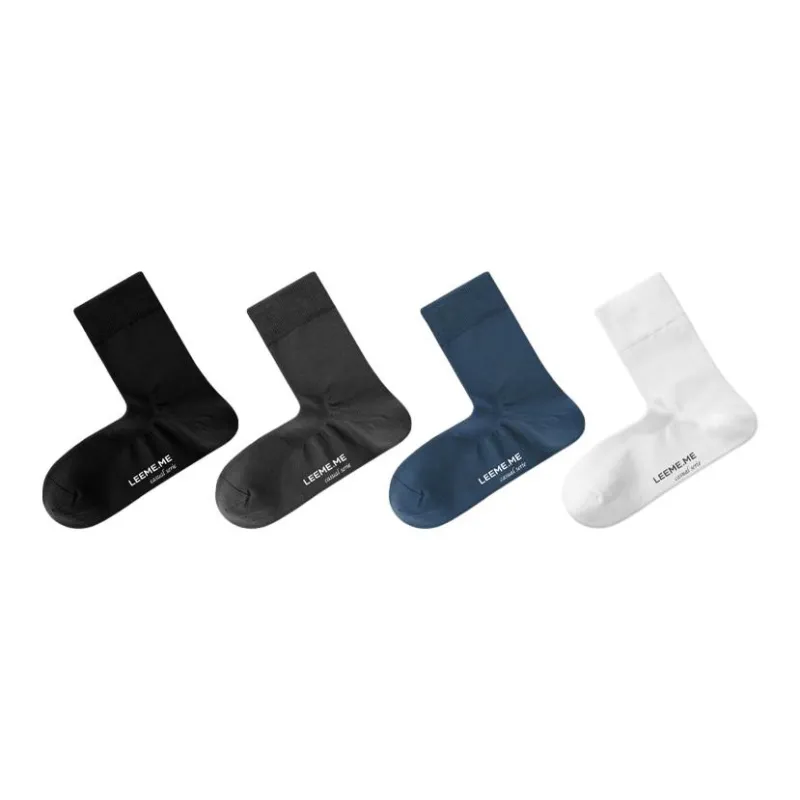 LEEME.ME Mid Calf Socks Men's 4 Pack-0