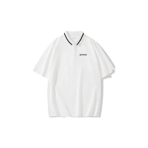 OUTDOOR PRODUCTS Polo Shirts Men Bleached White