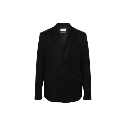 OFF-WHITE Logo-embroidered Wool Blazer