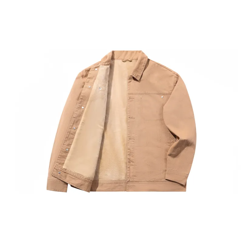 GXXX Denim Jackets Unisex Khaki-1
