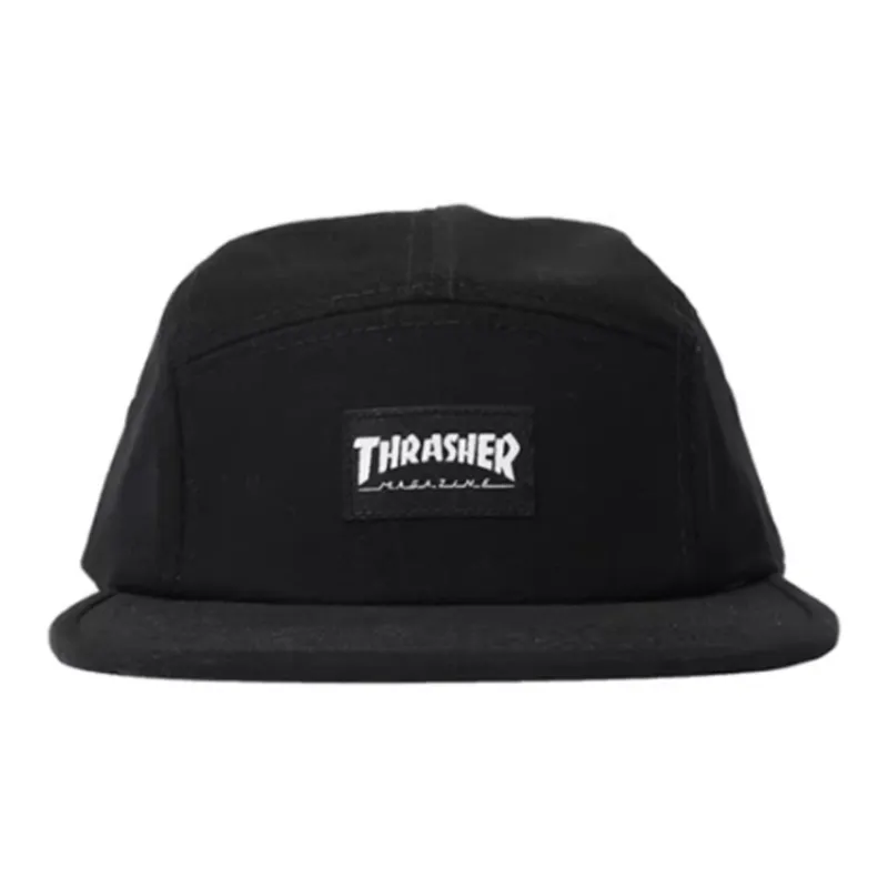 Thrasher Cotton Baseball Caps Unisex Black-0
