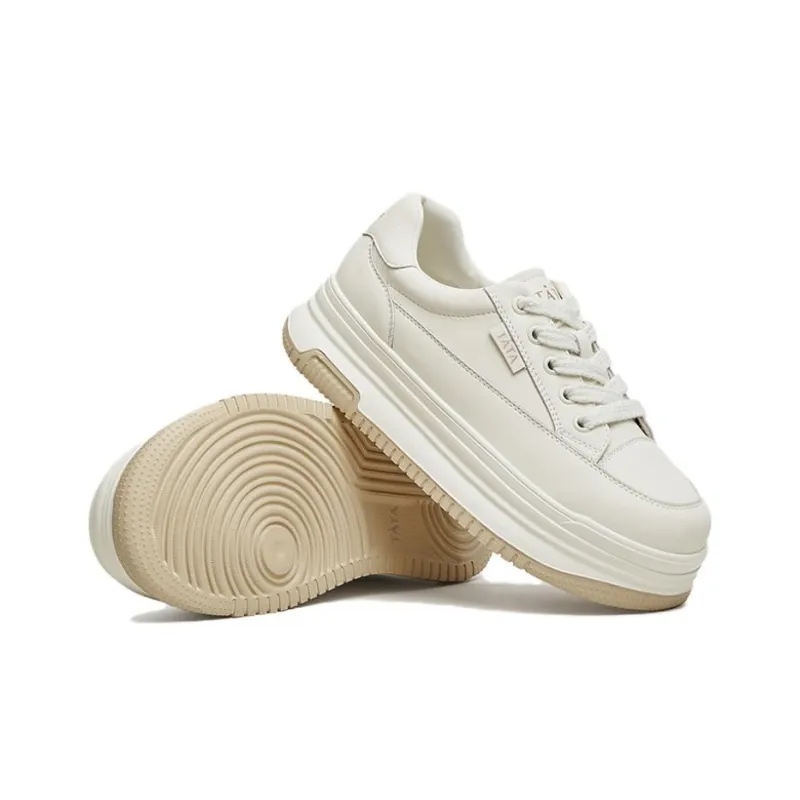 TATA Skateboard Shoes Women's Low Top Solid Color-5