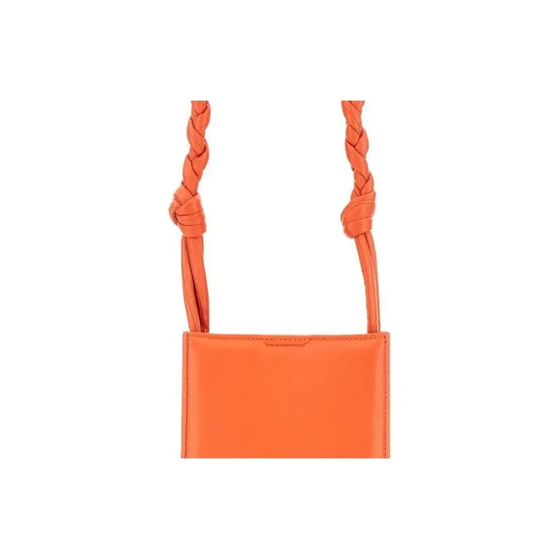 JIL SANDER Tangle Logo Embossed Small Crossbody Bag-3