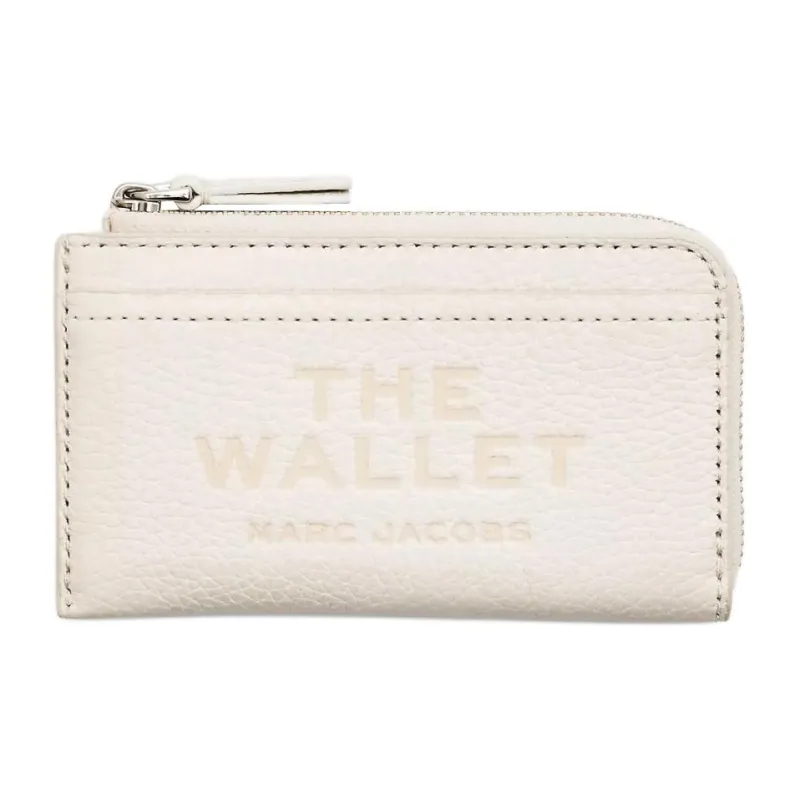 MARC JACOBS Leather Wallet Unisex Cotton White-0
