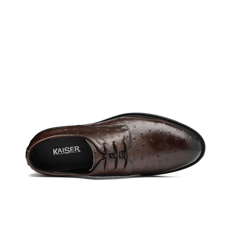 KAISER Dress Shoes Men Low Top Black/Brown-2
