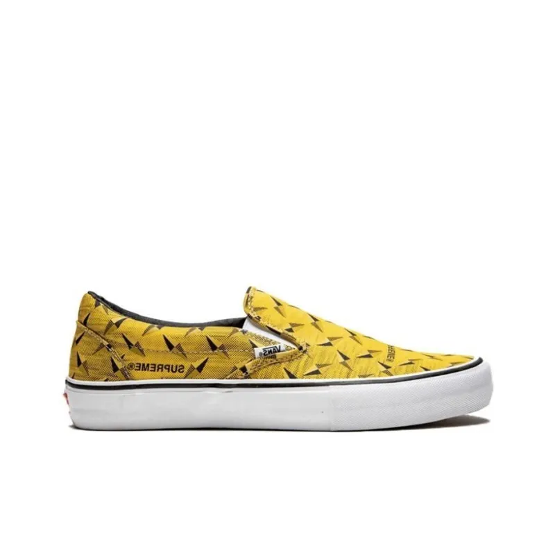 Vans X Supreme Slip On SS19 Diamond Plate Collection Yellow-1