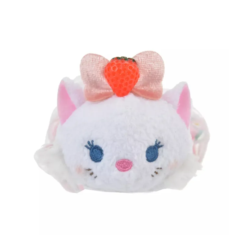 Disney Marie Cat Strawberry Collection TSUM Dolls Plush Doll 6.5cm High 8cm Length-1