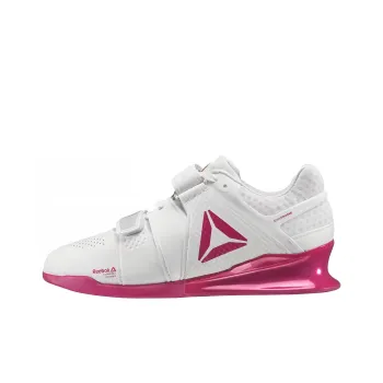 Reebok Legacy Lifter Cushioning Anti-Slip And Wear-Resistant Coverage Low-Top Training Shoes Women's White Pink