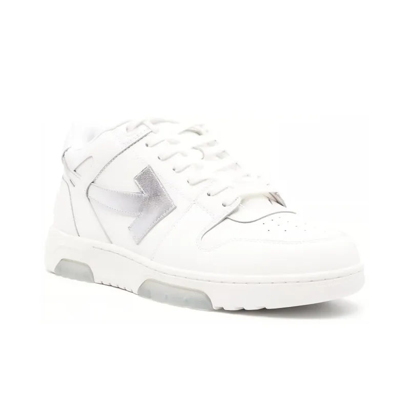 OFF WHITE Out Of Office Ooo Low Tops White Silver-2
