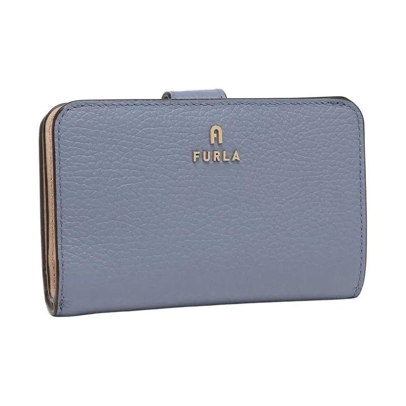Furla Leather Wallet Women's Sky Blue-1