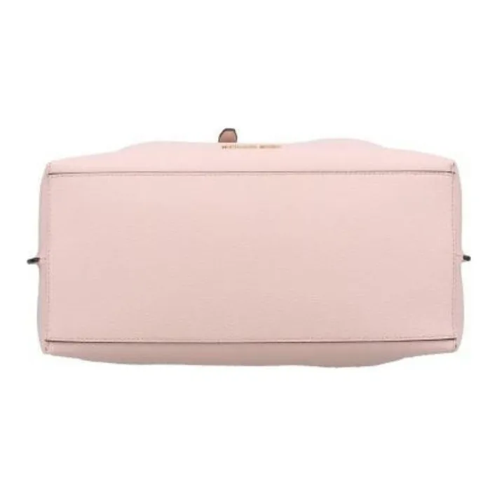 MICHAEL KORS Emilia Pebbled Leather One Shoulder Handbag Tubas Women's Cherry Blossom Pink-2