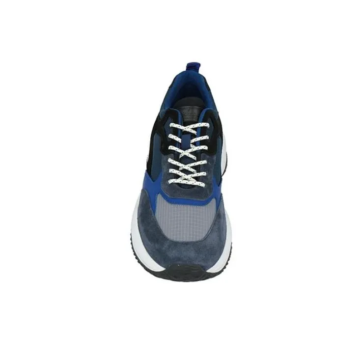 HOGAN Interaction Cushioning Anti-Slip And Wear-Resistant Low-Top Casual Shoes Men's Blue-4