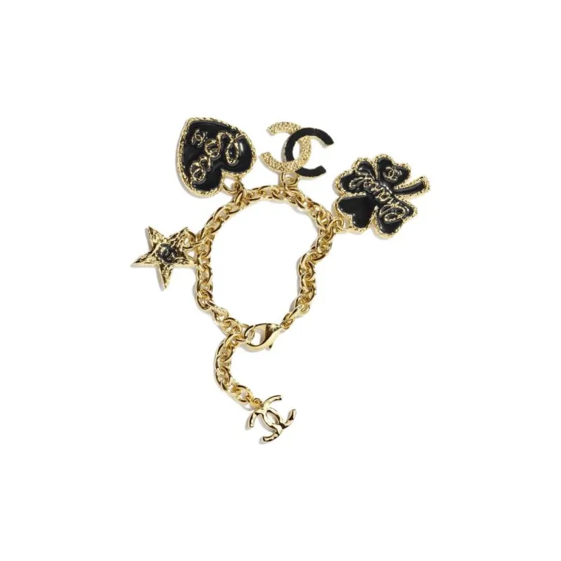 CHANEL - Bracelets Women's Black/Gold-0