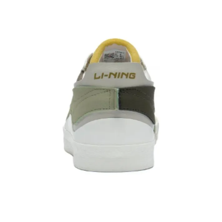 LiNing Mu Mu Anti Slip Wear Resistant Low Top Skateboard Shoes Men's Elm Branch Green-4