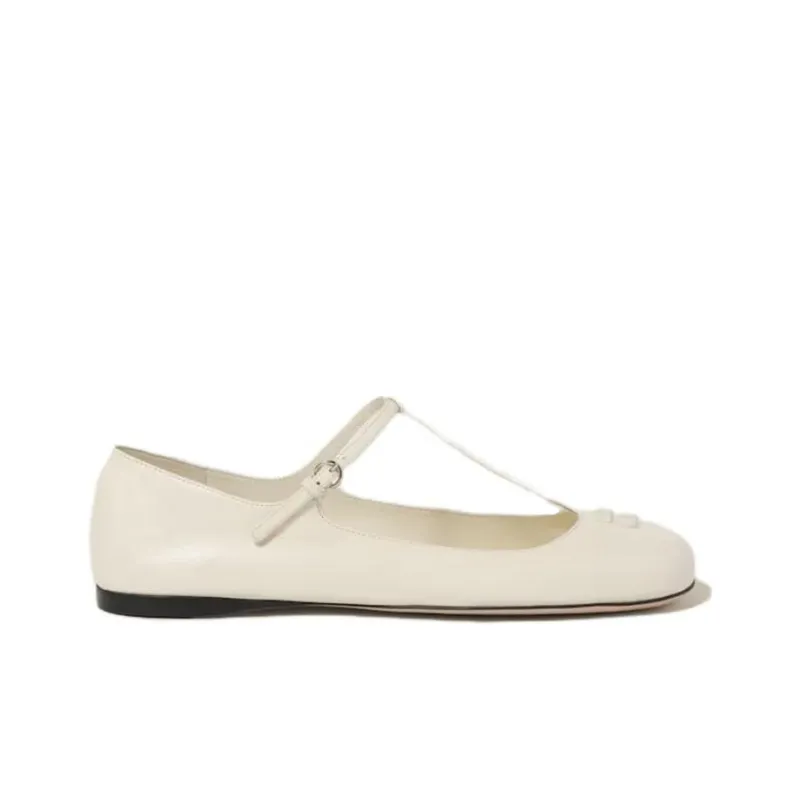 MIU MIU Casual Single Shoes Women's Ivory White-1