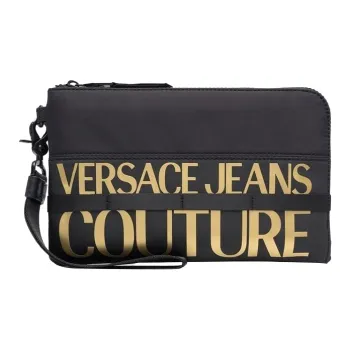 VERSACE JEANS COUTURE Nylon Clutches Wallets Regular Men's Black