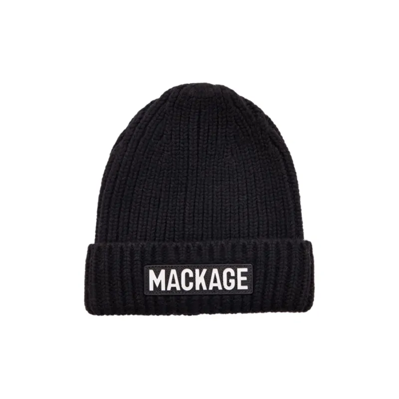 MACKAGE Sheep Wool Polyamide Elastane Beanies Unisex Black-0