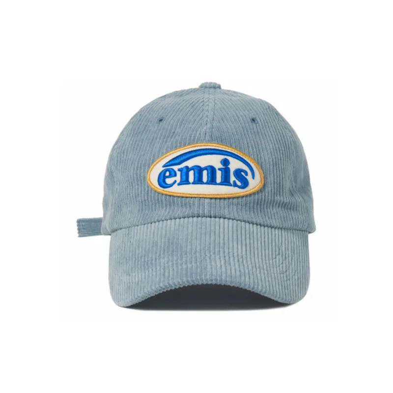 Emis Cotton, Corduroy Baseball Caps Unisex Blue-1