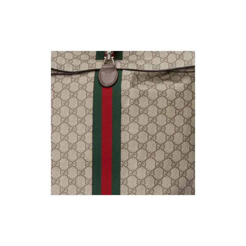 GUCCI Jackie 1961 Canvas With Leather Backpack Men's Beige & Ebony-8