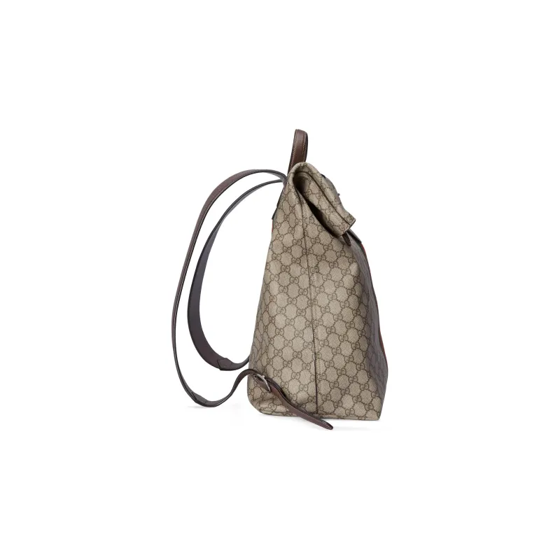 GUCCI Jackie 1961 Canvas With Leather Backpack Men's Beige & Ebony-2