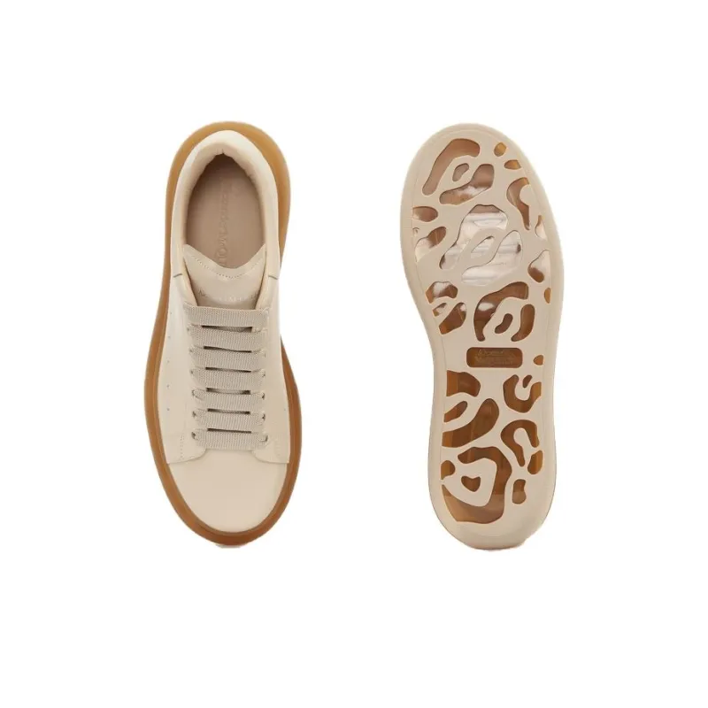 Alexander McQueen Oversized Low Top Sneakers 'Beige'-4