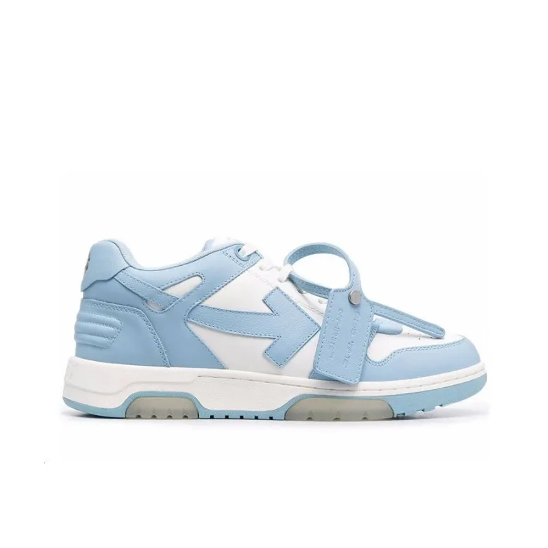OFF WHITE Out Of Office Calf Leather 'White Blue'-1