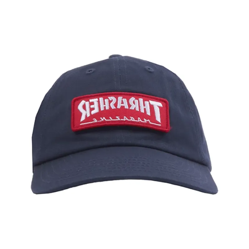 Thrasher Cotton Baseball Caps Unisex Navy-1