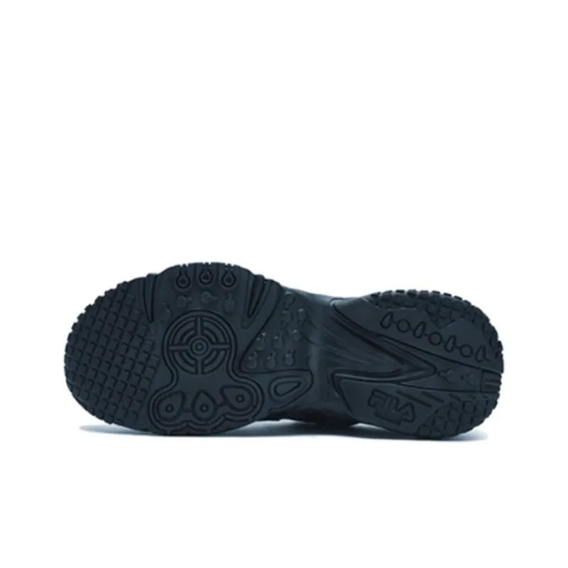 FILA FUSION KRIPTONITE Cushioning Lightweight Wear Resistant Low Top Casual Shoes Men's Black Gray-4