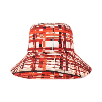 FERRAGAMO Cotton Bucket Hats Women's Red