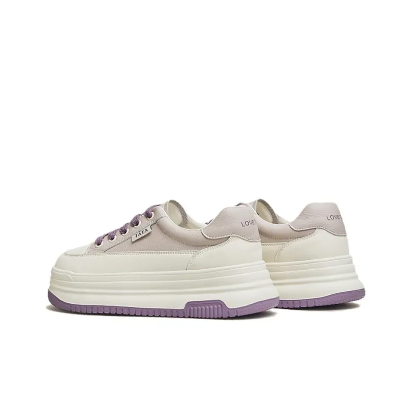 TATA Skateboard Shoes Women's Low Top Solid Color-9