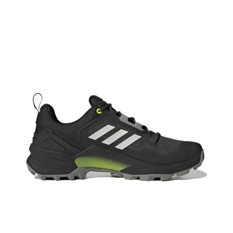 Adidas Terrex Swift R3 Gore Tex Hiking Slip Resistant And Breathable Low Top Hiking Shoes Men's Black White Green-1