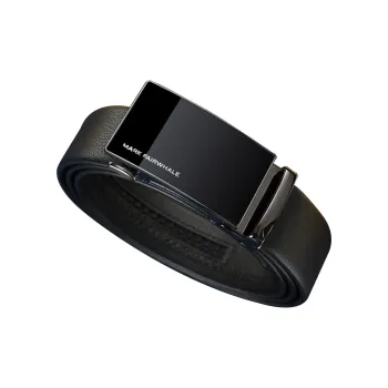FAIRWHALE Authentic Brand For Young People Cow Leather Leather Belts Men's 3.5cm