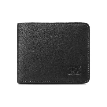 SEPTWOLVES Top Grain Sheepskin Wallet Regular Men's Black