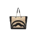 SPRAYGROUND Polypropylene Tote Bag Shopping Bag Shoulder Bag Handbag Regular Women's Black Sand Beige