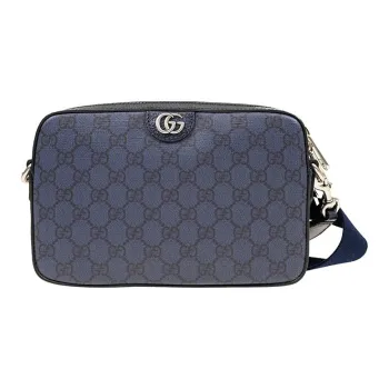 GUCCI Ophidia Canvas With Leather Trim Canvas Bag, Crossbody Bag, Shoulder Bag Men's
