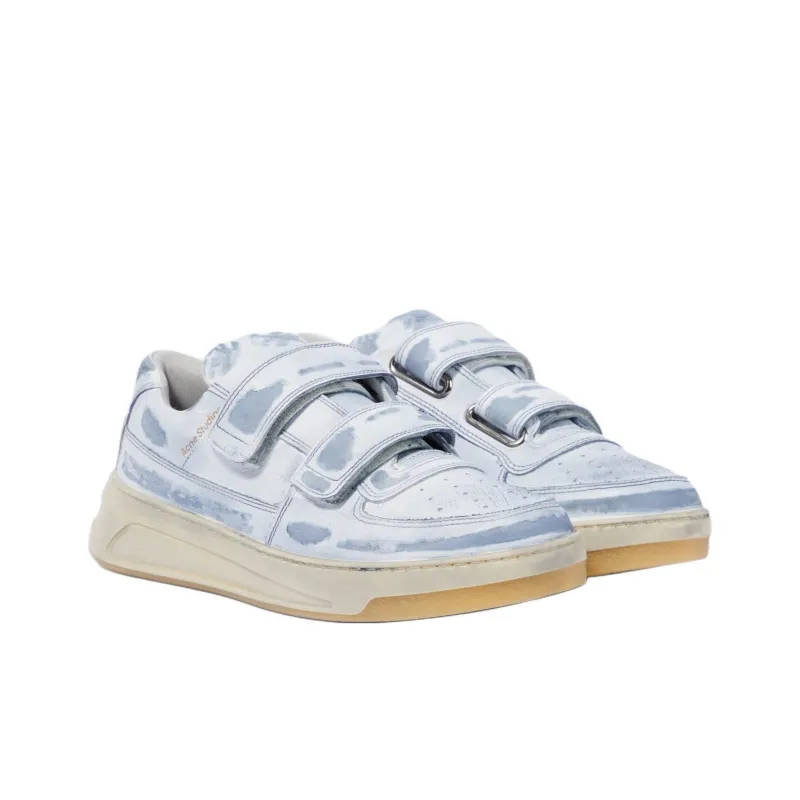 Acne Studios Low Top Skateboard Shoes Men's Blue White-1
